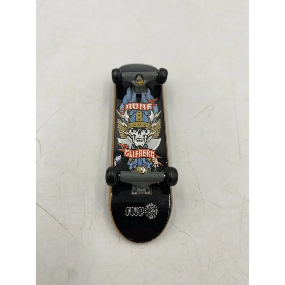 Tech Deck‎ Flip Rune Glifberg Vintage Fingerboard Skateboard Toy Viking Skull